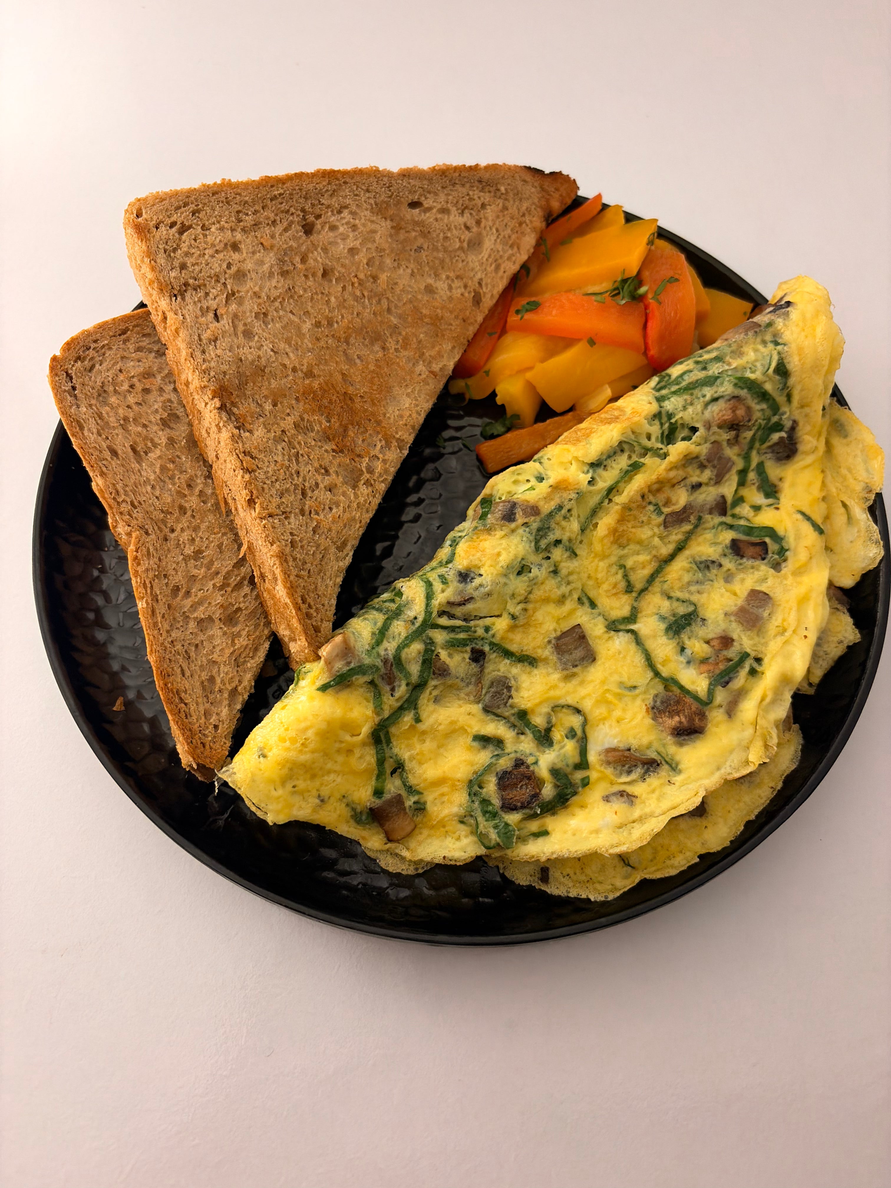 Spinach & Shroom Omelette